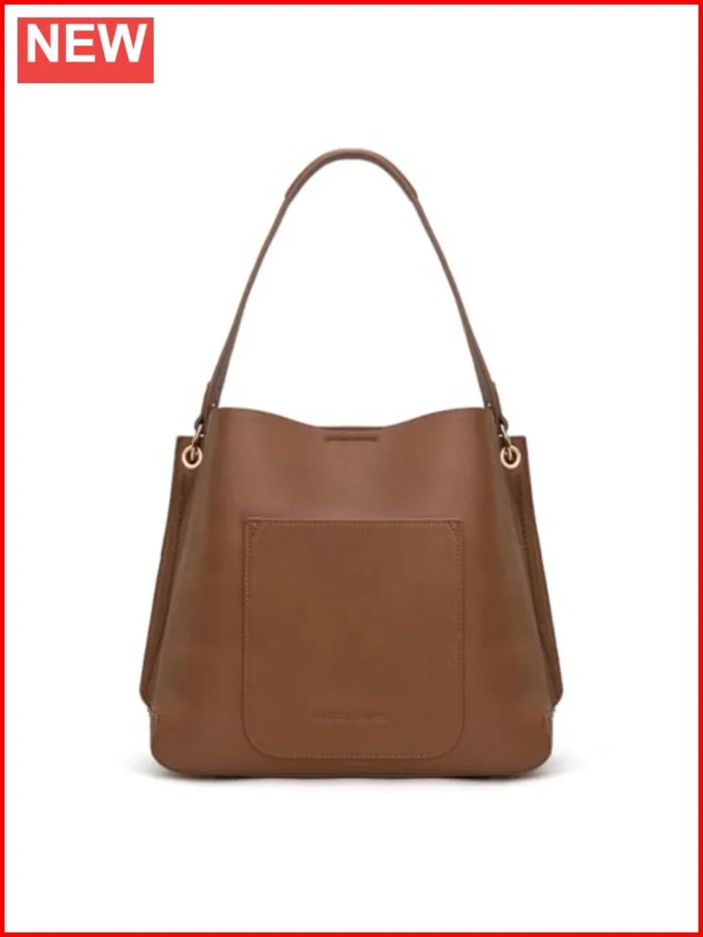 Medium Hobo Bag for Women, Faux Leather Shoulder Purse 3 Compartments,